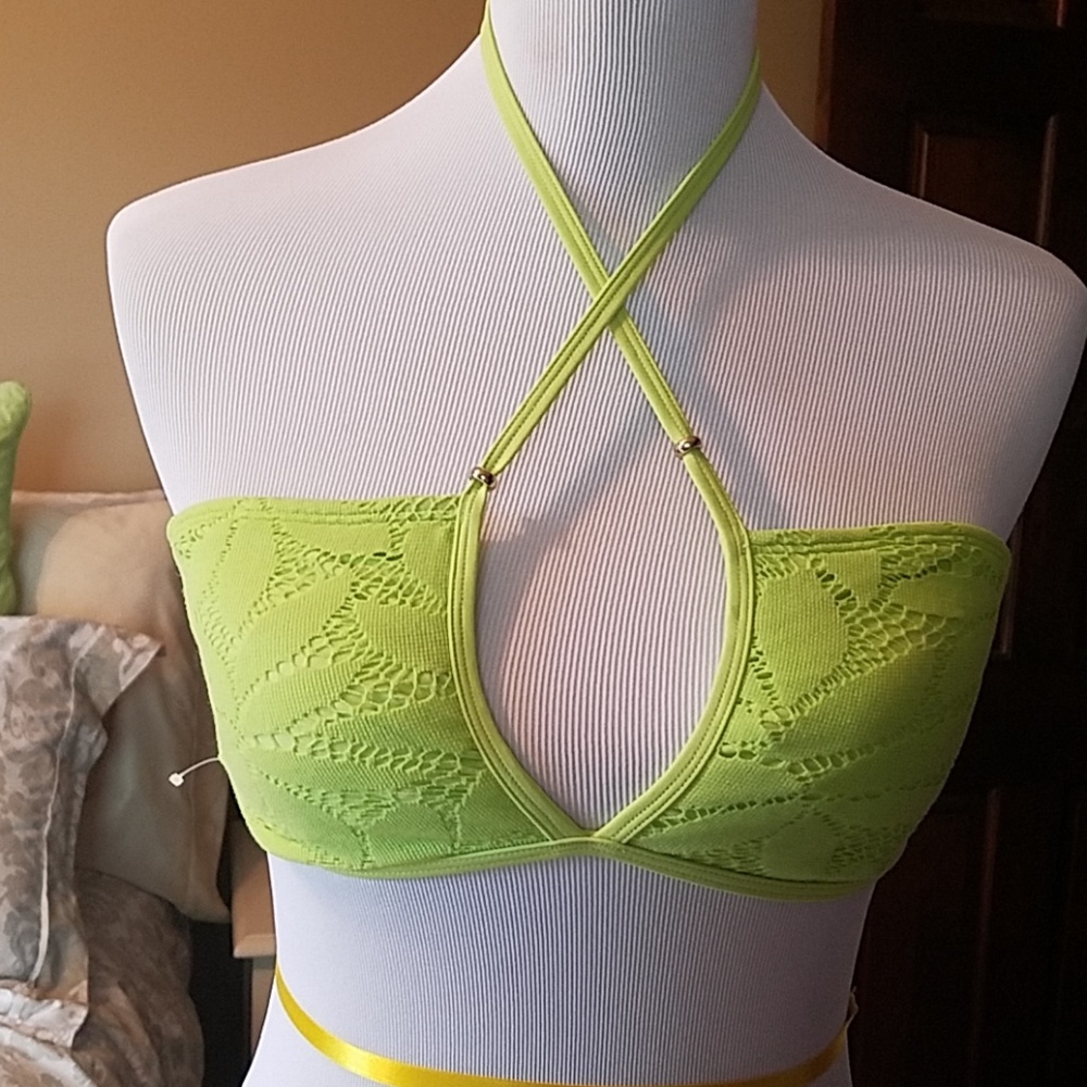 Aerie lime green bikini